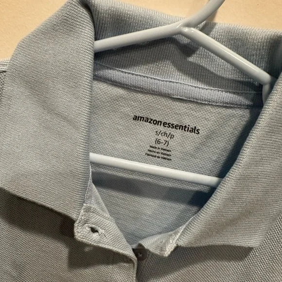 Blue Polo Dress for Girls - Picture 2 of 3